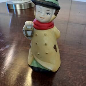 Vintage Christmas Caroler Porcelain Bell Decor